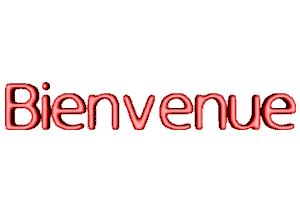 Gif animé bienvenue rouge